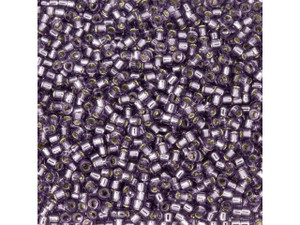 TOHO Aiko 11/0 Transparent Silver-Lined Tanzanite Precision Cylinder Seed Beads, 4g Pack